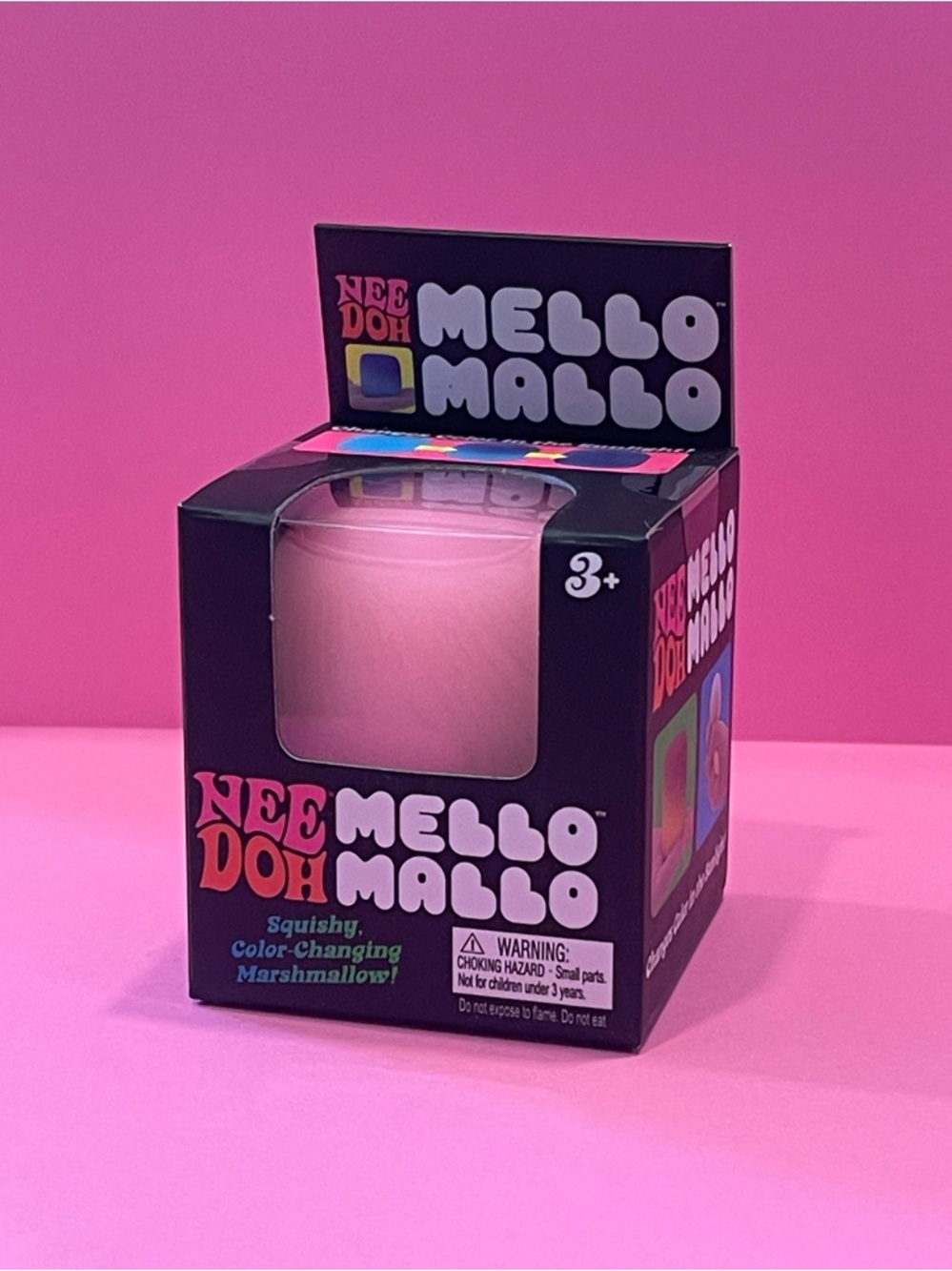 Nee Doh Mello Mallo Color-Changing Marshmallow - Pink
